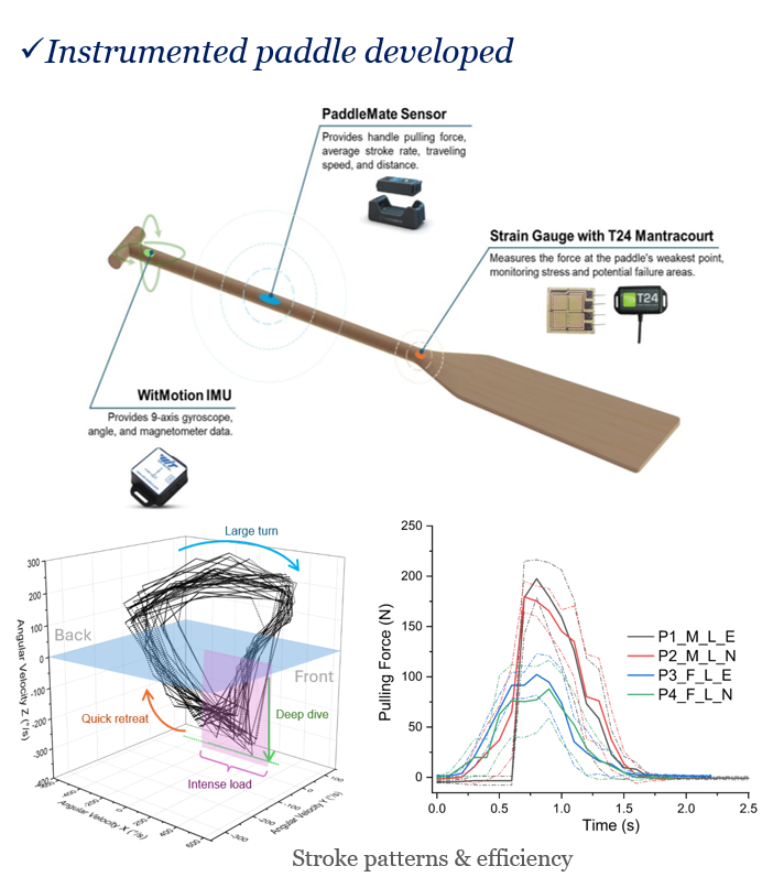 Instrumented paddle developed
