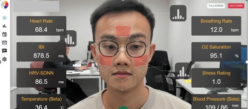 Heart rate monitoring of swimmer